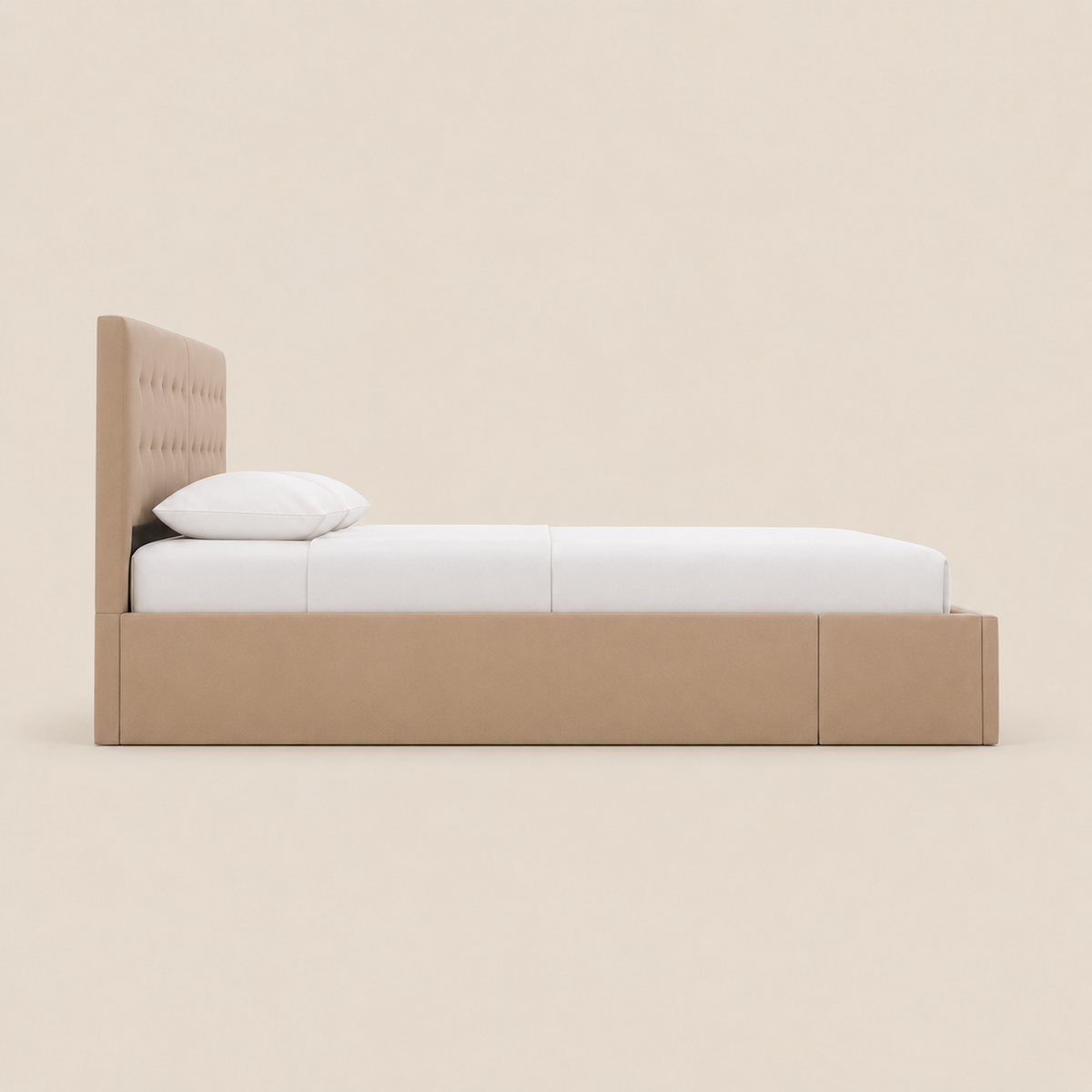 Lit Coffre NoliaHome – Tête de Lit Intégrée & Grand Rangement