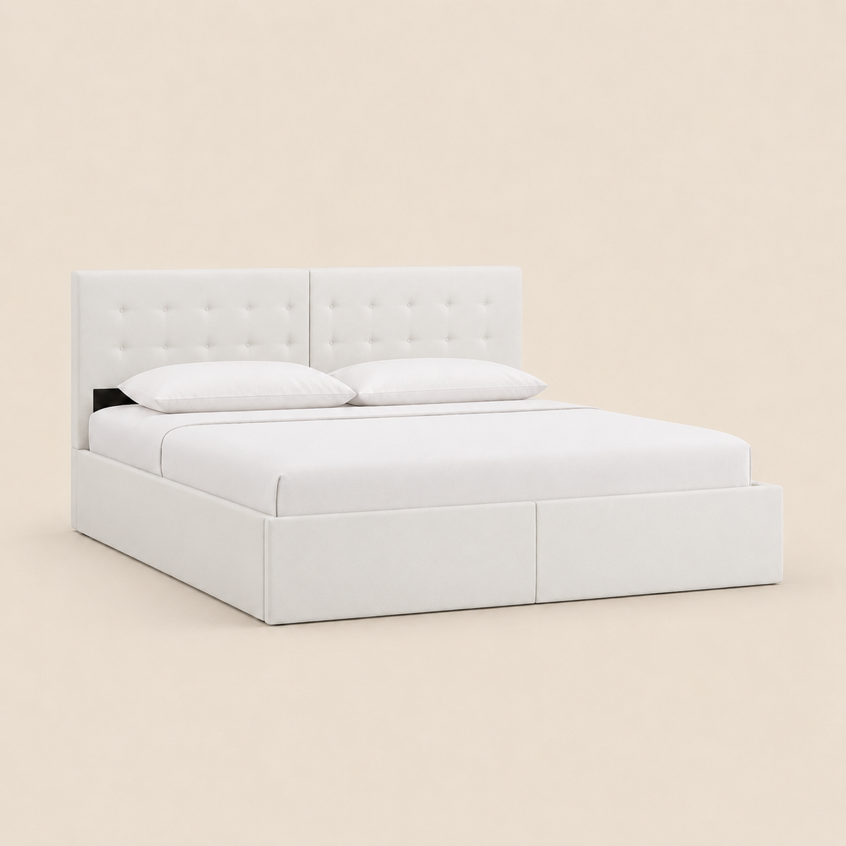 Lit Coffre NoliaHome – Tête de Lit Intégrée & Grand Rangement
