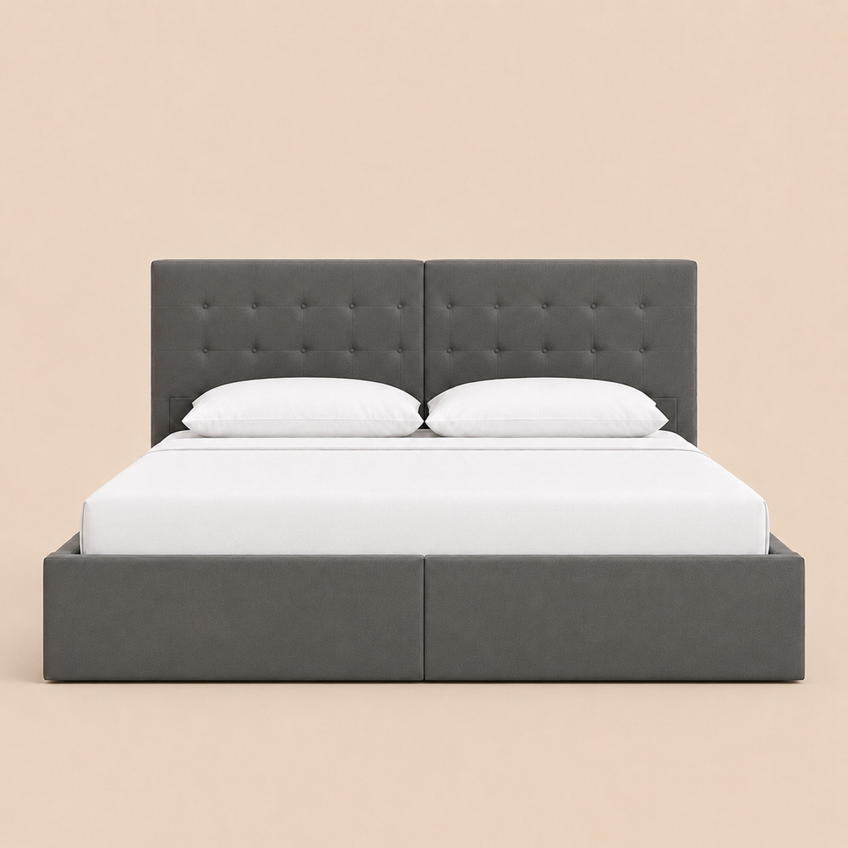 Lit Coffre NoliaHome – Tête de Lit Intégrée & Grand Rangement