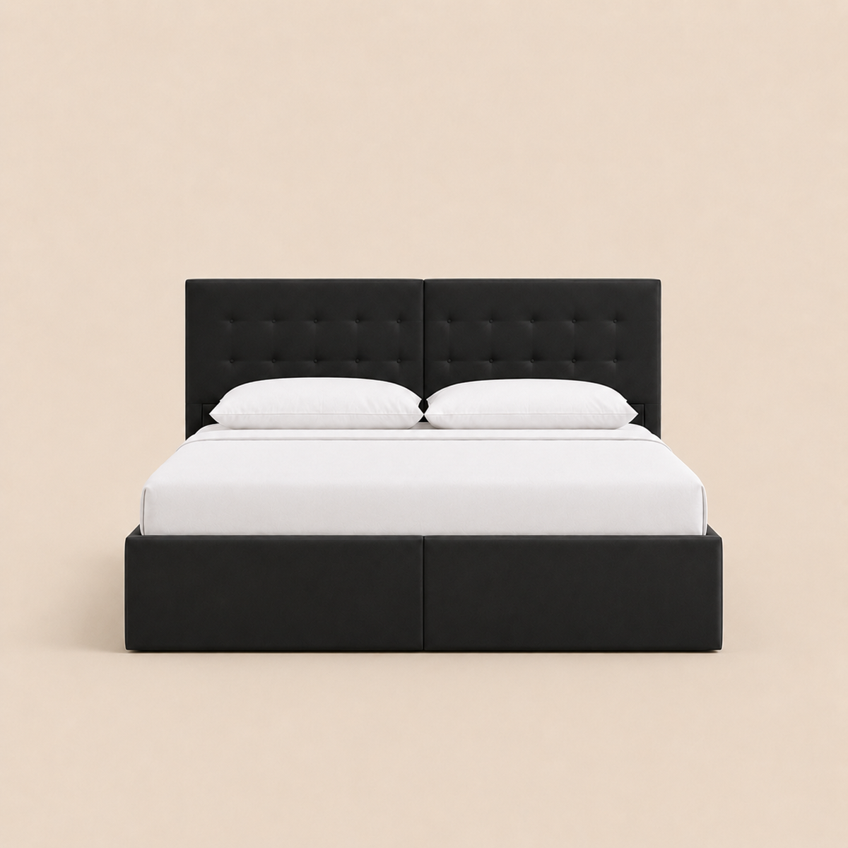 Lit Coffre NoliaHome – Tête de Lit Intégrée & Grand Rangement