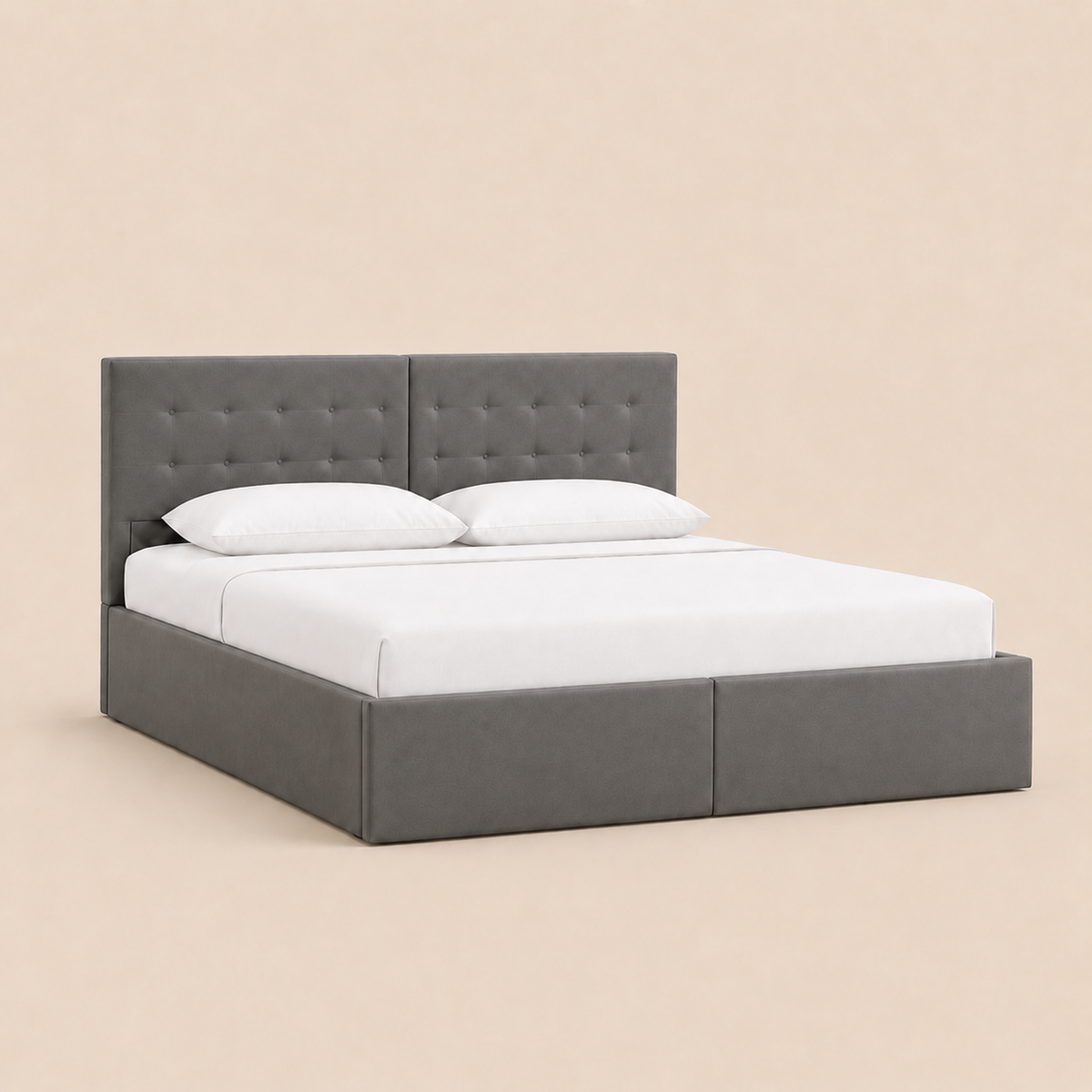 Lit Coffre NoliaHome – Tête de Lit Intégrée & Grand Rangement