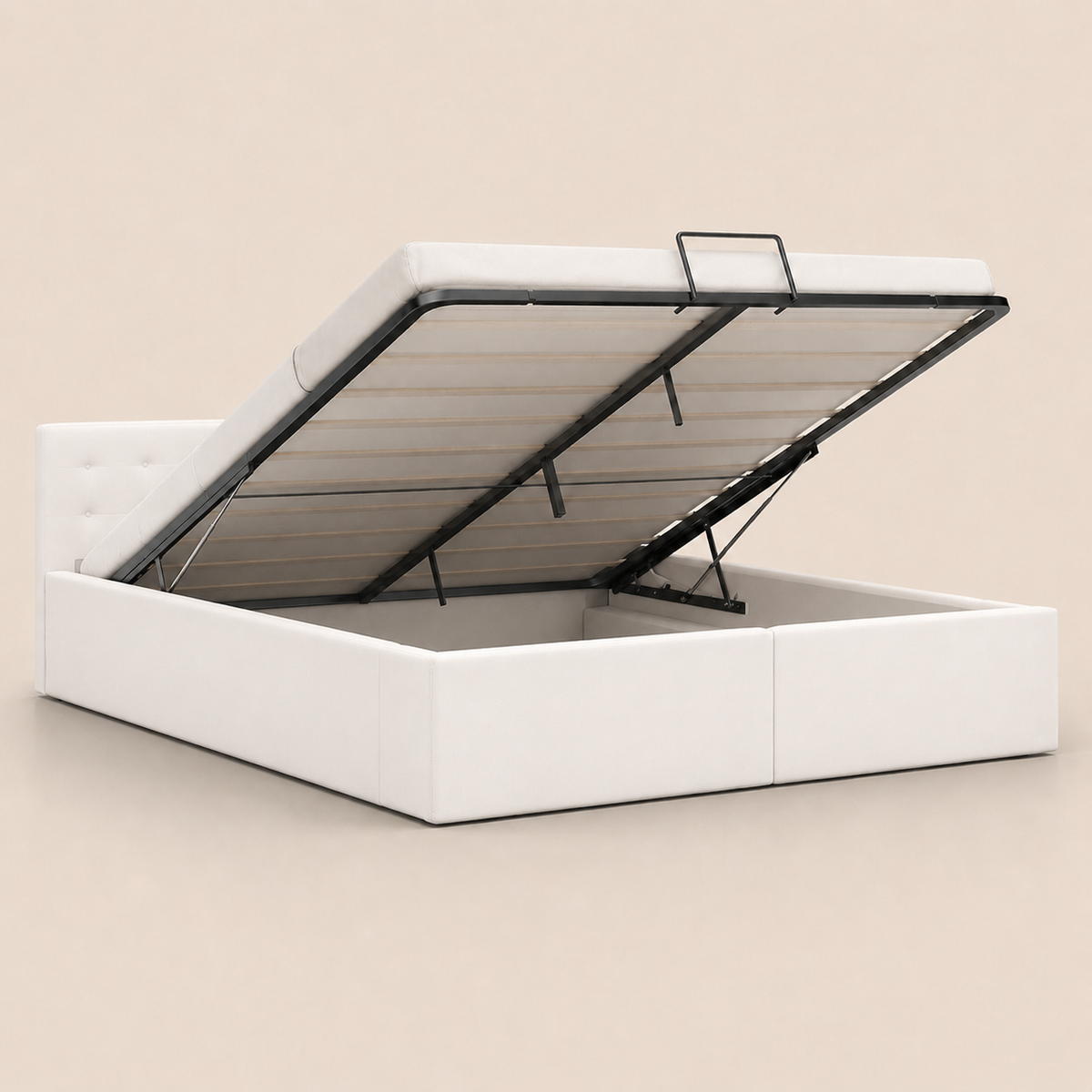 Lit Coffre NoliaHome – Tête de Lit Intégrée & Grand Rangement